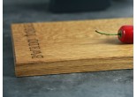 personalised welsh oak chopping board 220x600